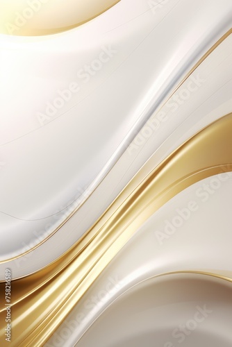 Close up of a white and gold background. Ideal for various design projects