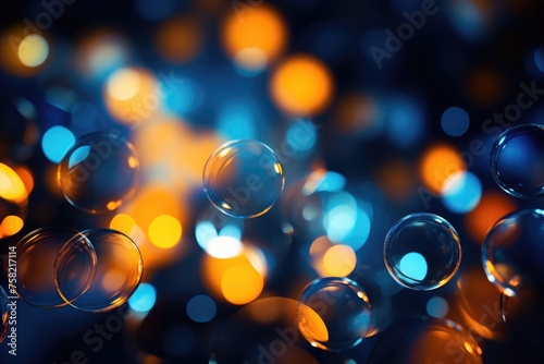 Colorful bubbles floating in the air, ideal for adding a playful touch to designs