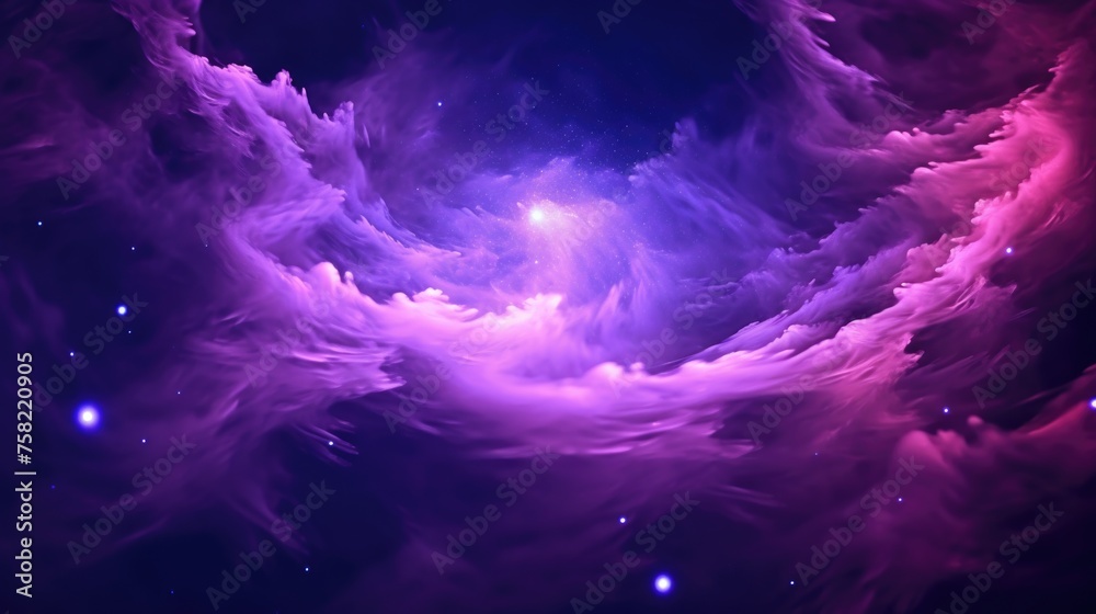 Stunning image of a purple and blue galaxy, perfect for space-themed designs Stunning image of a purple and blue galaxy, perfect for space-themed designs