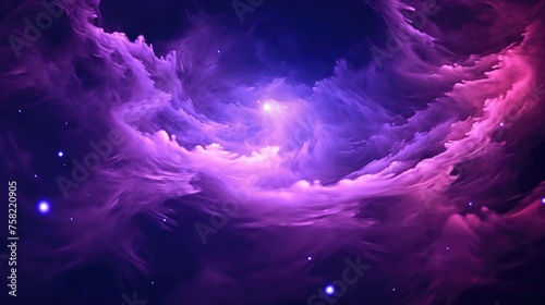 Stunning image of a purple and blue galaxy, perfect for space-themed designs