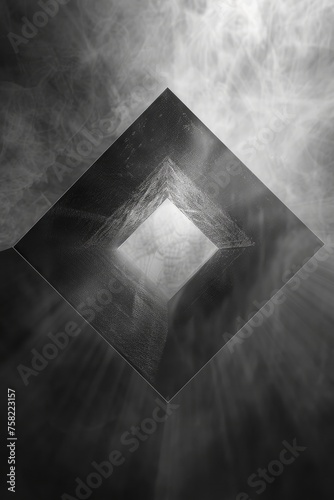 geometric abstract in black and white shades
 photo