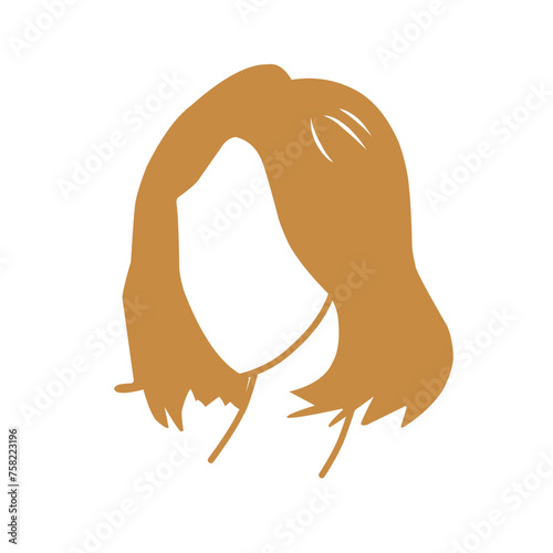 beautiful hair style,vector