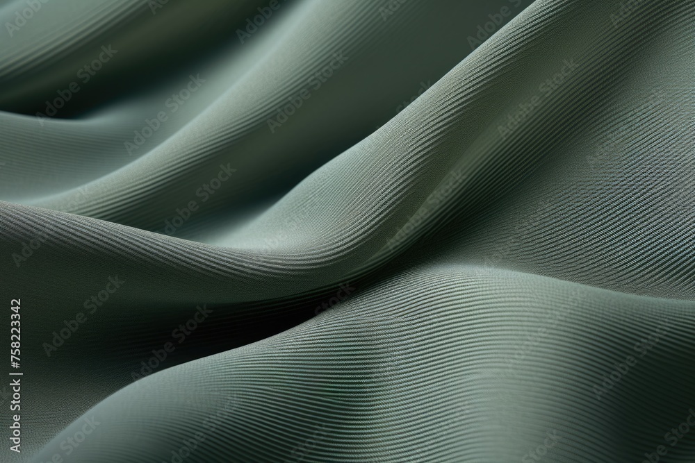 Fototapeta premium Detailed view of green fabric, ideal for backgrounds