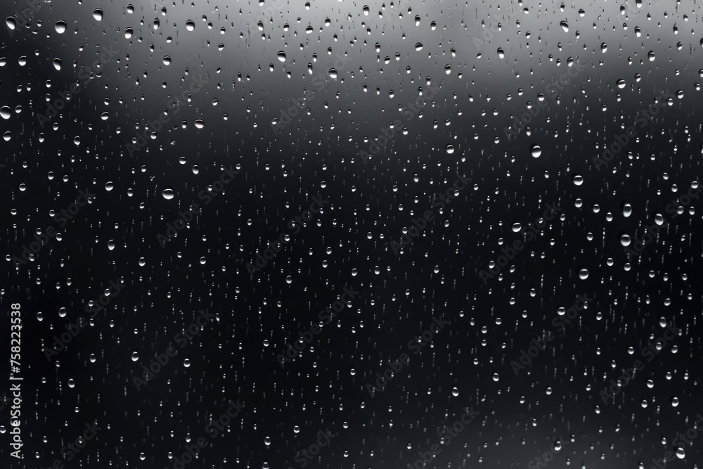 Close-up of raindrops on a window. Suitable for weather or nature concepts
