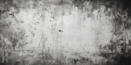 Grungy black and white photo of a dirty wall. Ideal for adding texture to design projects