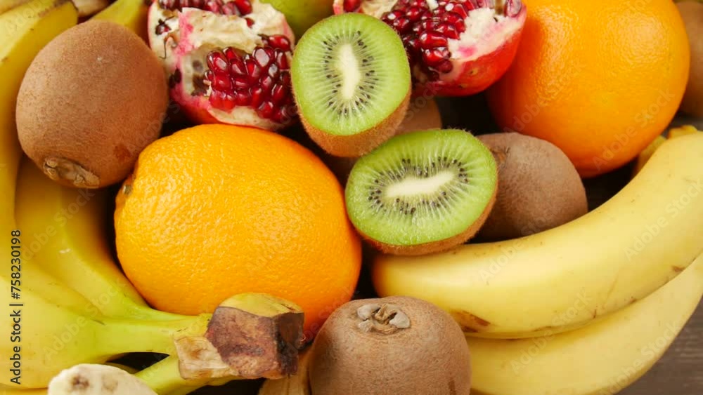 Mix of fruits on the table. Mix of fruits on the table.