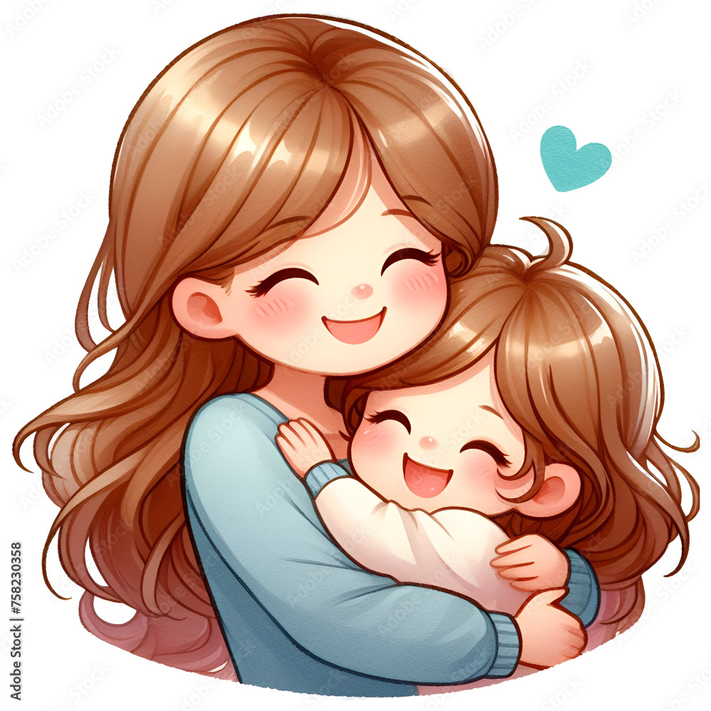 Watercolor Cute Happy Mother's Day clipart, Mom and Baby PNG, Mother and Child Clipart, Motherhood, Grandmother Illustration. Watercolor Cute Happy Mother's Day clipart, Mom and Baby PNG, Mother and Child Clipart, Motherhood, Grandmother Illustration.