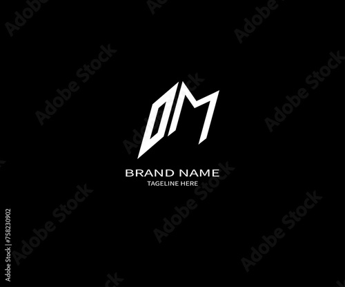DM letter logo Design. Unique attractive creative modern initial DM initial based letter icon logo