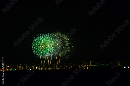 Florianopolis, New Year's Eve with fireworks
