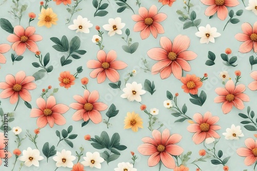 seamless floral background