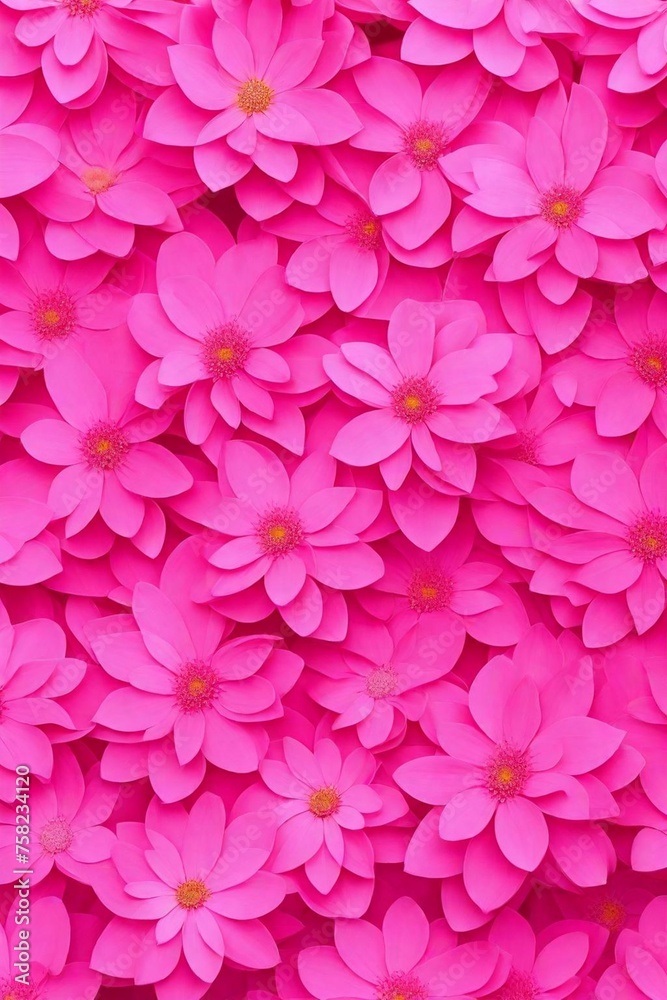 Fototapeta premium pink background with pint flowers