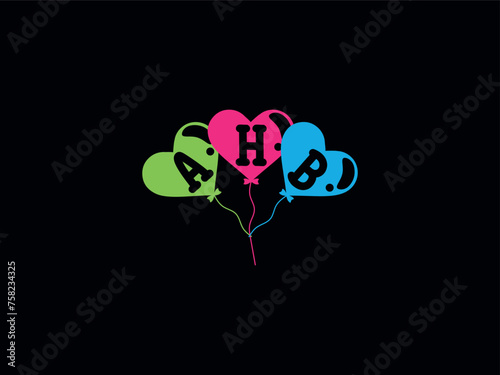 Luxury AHB Balloon Logo For Celebration