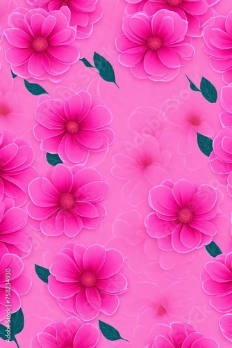 pink background with pint flowers