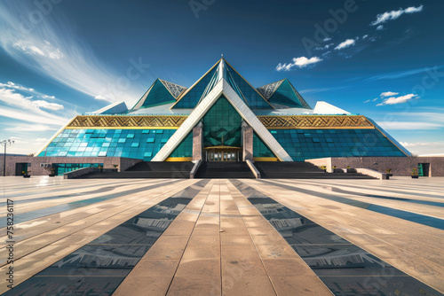 Striking architectural landmark in Kazakhstan