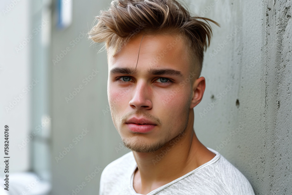 young man or boy. Generative AI young man or boy. Generative AI