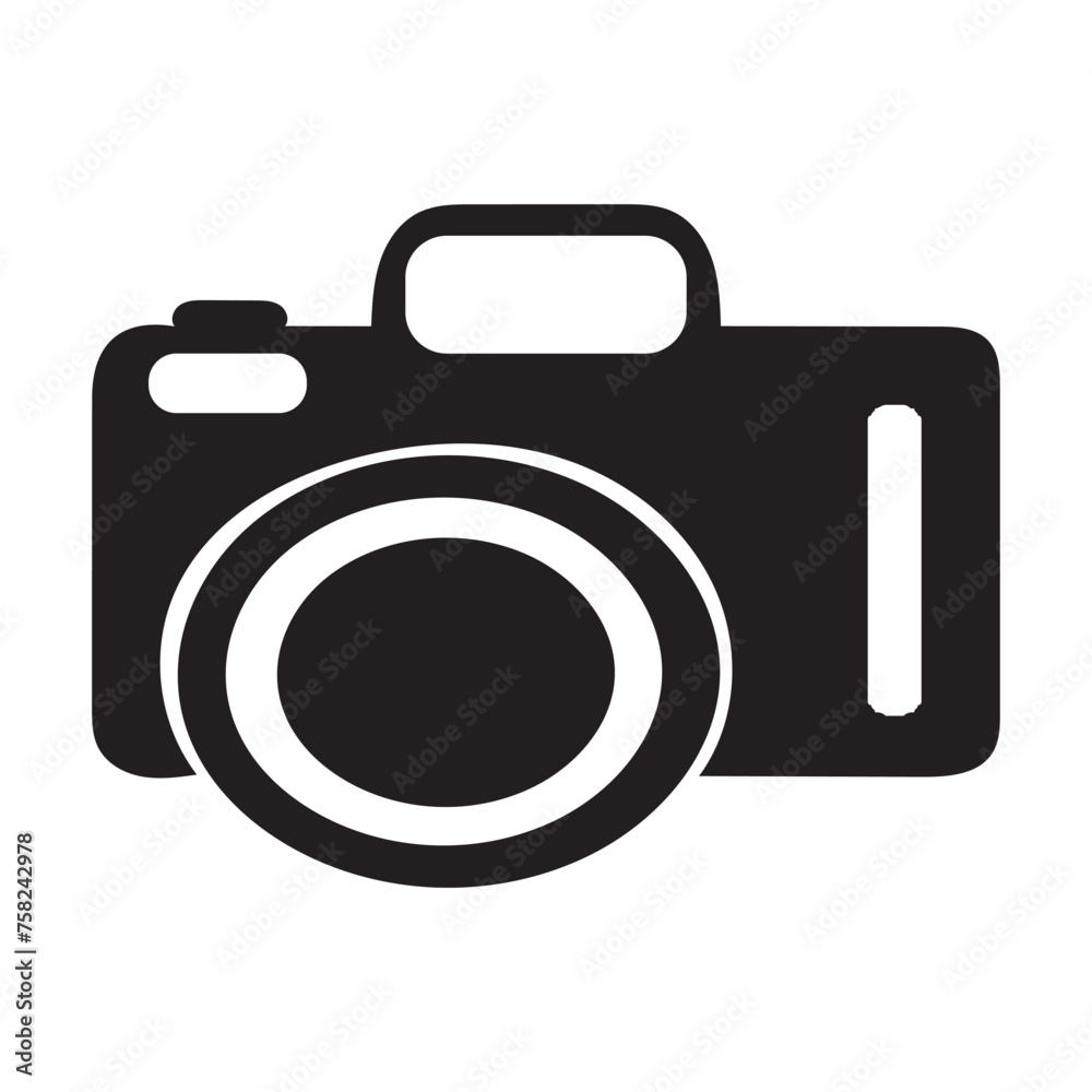 Camera tripod icon stands on a special front view, Old and New black white. Movie video vector illustration, Cinema camera icon. Camera tripod icon stands on a special front view, Old and New black white. Movie video vector illustration, Cinema camera icon.