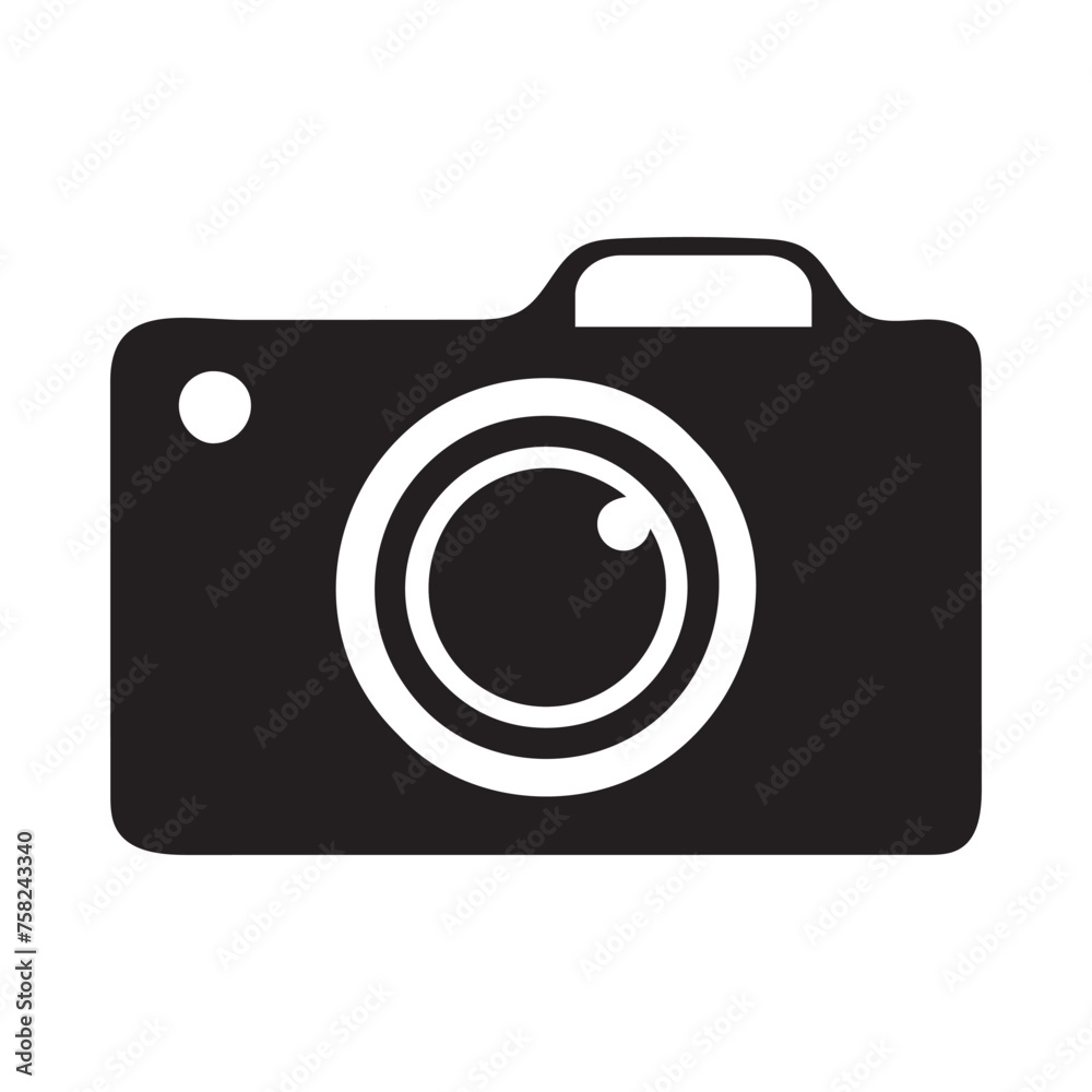 Camera tripod icon stands on a special front view, Old and New black white. Movie video vector illustration, Cinema camera icon. Camera tripod icon stands on a special front view, Old and New black white. Movie video vector illustration, Cinema camera icon.
