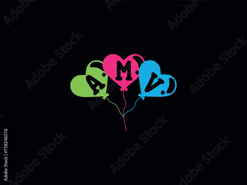 AMV Birthday Balloon Logo Image photo