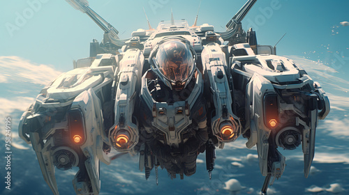 Skybound Fury: A Futuristic Sci-Fi Air Warfare Spectacle in Unreal Engine