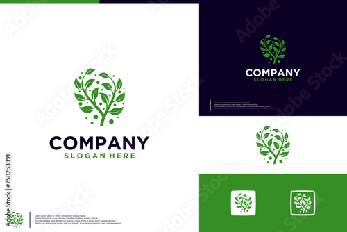 natural symbol logo , nature leaf , logo design inspiration.