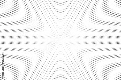Halftone gradient sun rays pattern. Abstract halftone vector dots background. monochrome dots pattern. Vector background in comic book style with sunburst rays and halftone. Retro pop art design.  