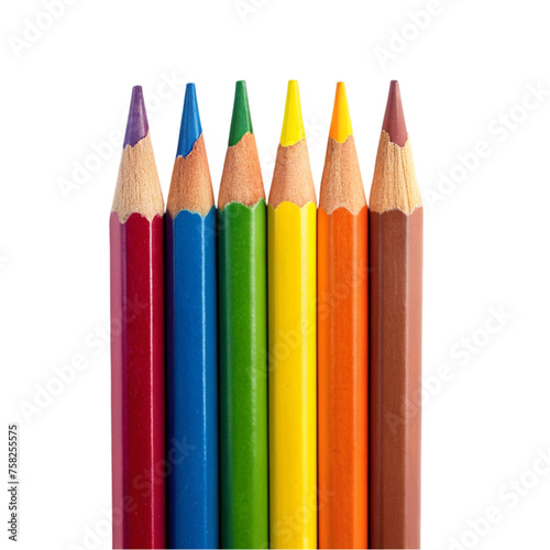 Wallpaper Mural Color pencils isolated on Transparent background. Torontodigital.ca