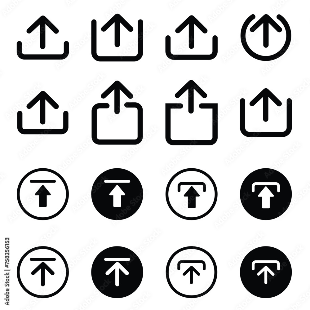 upload icon symbol swipe up icon button. Scroll arrow up icon sign - uploading file icon button, send, export icons upload icon symbol swipe up icon button. Scroll arrow up icon sign - uploading file icon button, send, export icons