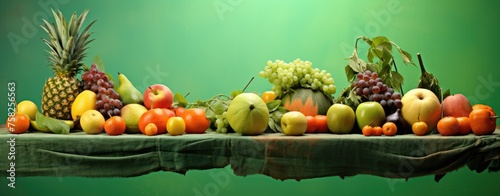 diverse vegetables set on a wooden surface