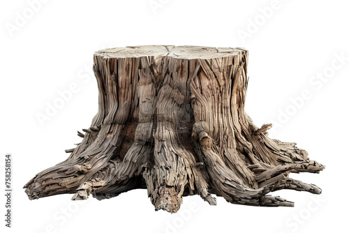 Tree Stump isolated on transparent  background