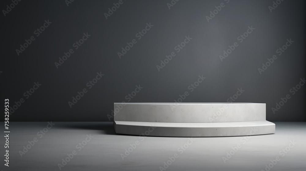 Empty podium for product presentation Empty podium for product presentation