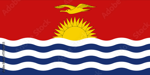 Kiribati flag background illustration large file