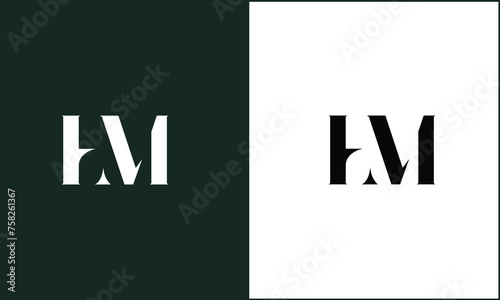 HM, MH, H, M, Abstract Letters Logo monogram