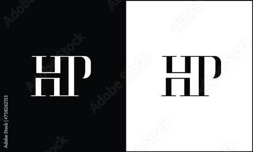 HP, PH,H , P, Abstract Letters Logo monogram