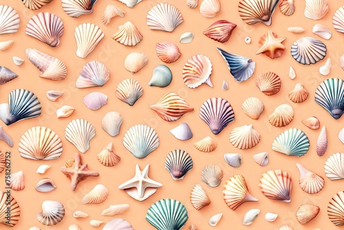 background with shells