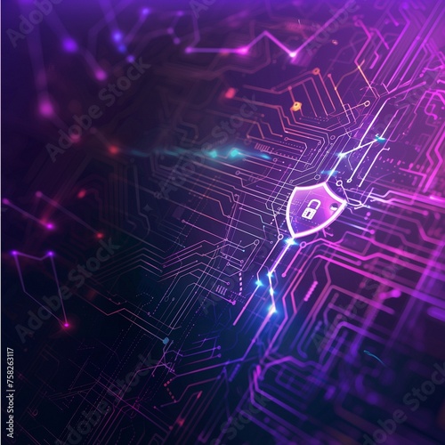 Cyber security document cover graphic for government. Cyber security background