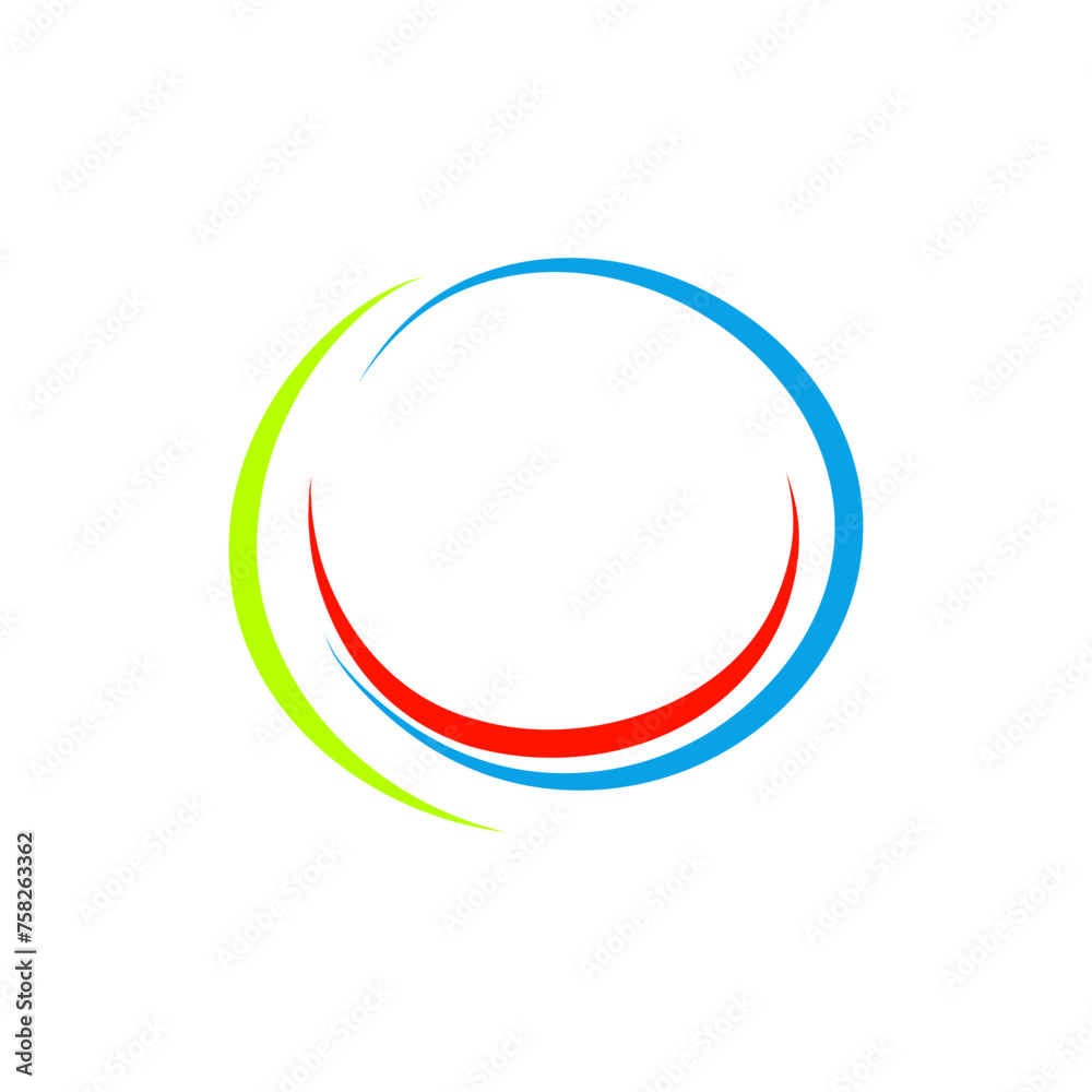 Hand drawn colorful circle waves Hand drawn colorful circle waves