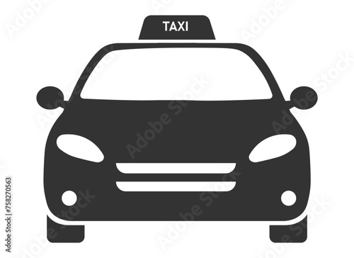 Taxi icon. Car icon flat symbol design vector ilustration.