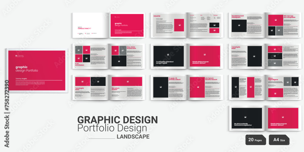 Graphic Design Portfolio Architecture Portfolio Template Landscape ...