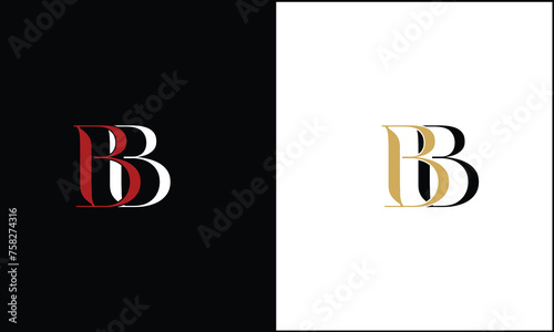 B, BB, Abstract Letters Logo monogram