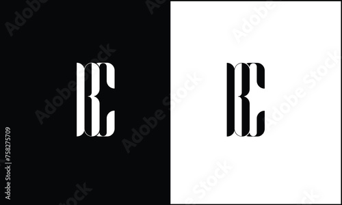 BC, CB, B, C, Abstract letters Logo Monogram