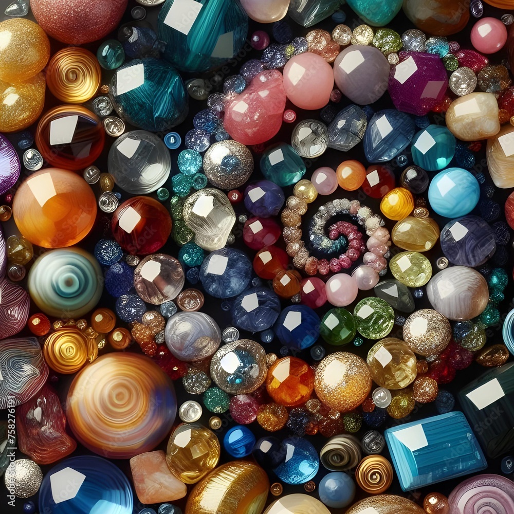Natural Colorful Gemstones Background Natural Colorful Gemstones Background