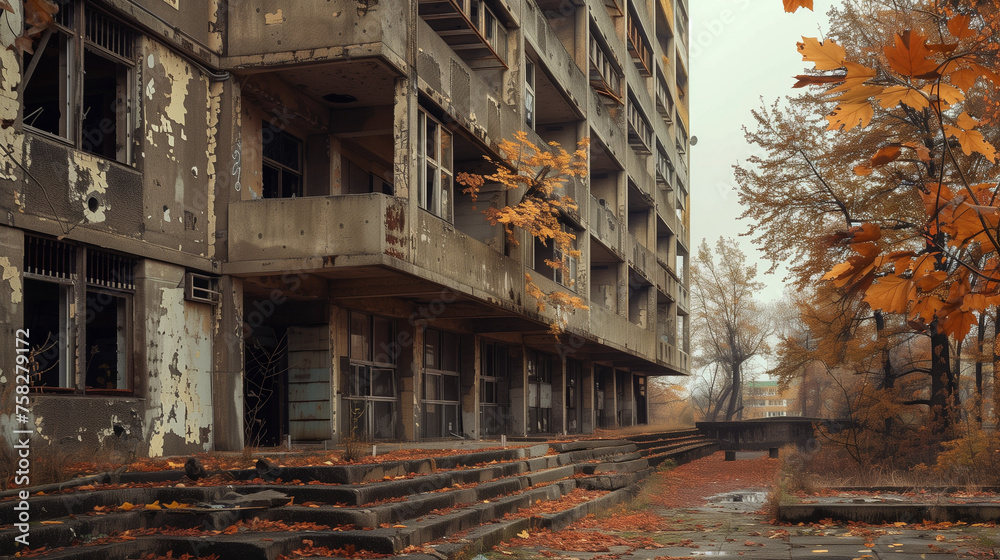 Autumnal Decay of Soviet Brutalist Architecture