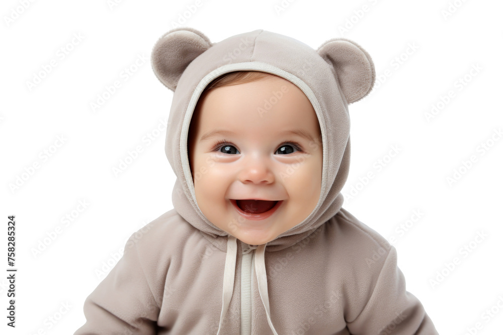 Portrait studio of young adorable baby with happy smile isolated on transparent background. Portrait studio of young adorable baby with happy smile isolated on transparent background.
