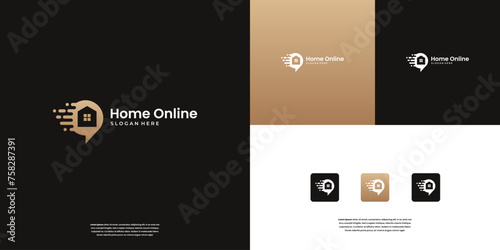 online shop and home real estate logo design inspiration.