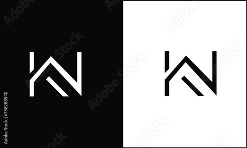 KN, NK, K, N, Abstract Letters Logo monogram