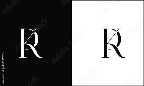 KP, PK, K, P, Abstract Letters Logo monogram