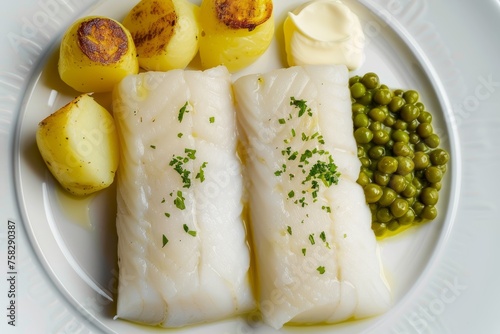 Scandinavian Lutefisk Feast: Cod with Peas and Potatoes