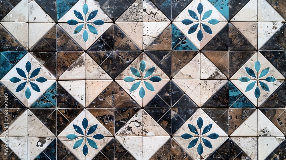 Fototapeta premium Glazed ceramic tiles.