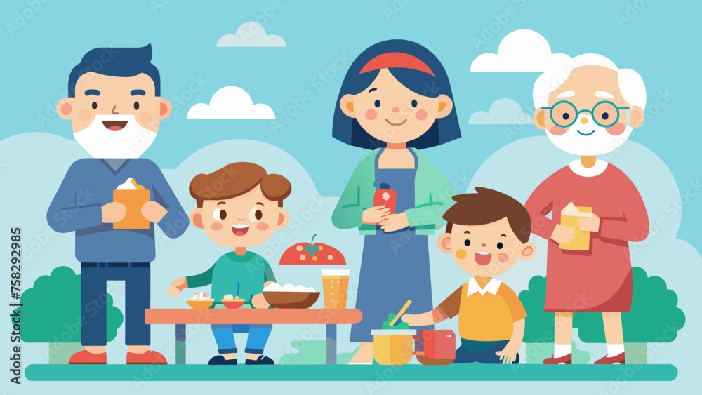happy family vector illustration happy family vector illustration