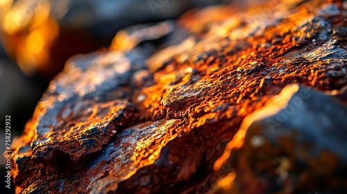 An Image Highlighting the Intricate and Detailed Texture of a Rock: Nature's Masterpiece in Close-Up.